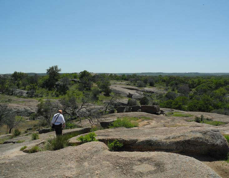 The View is Grand Enchanted Rock in the Texas Hills Gardenista